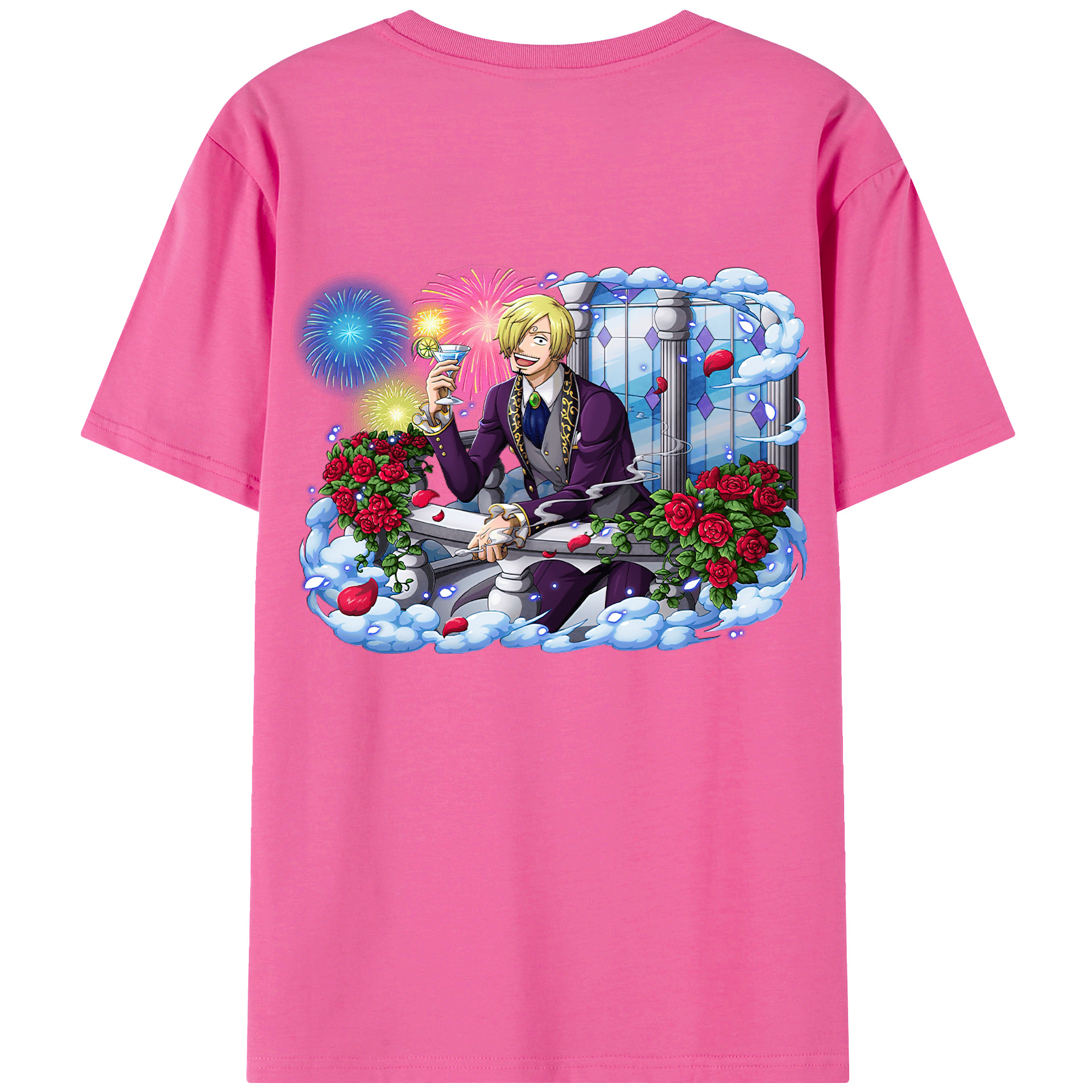 （画像用） ワンピース サンジ ONE PIECE Sanji レディース半袖Tシャツ(バックプリント)